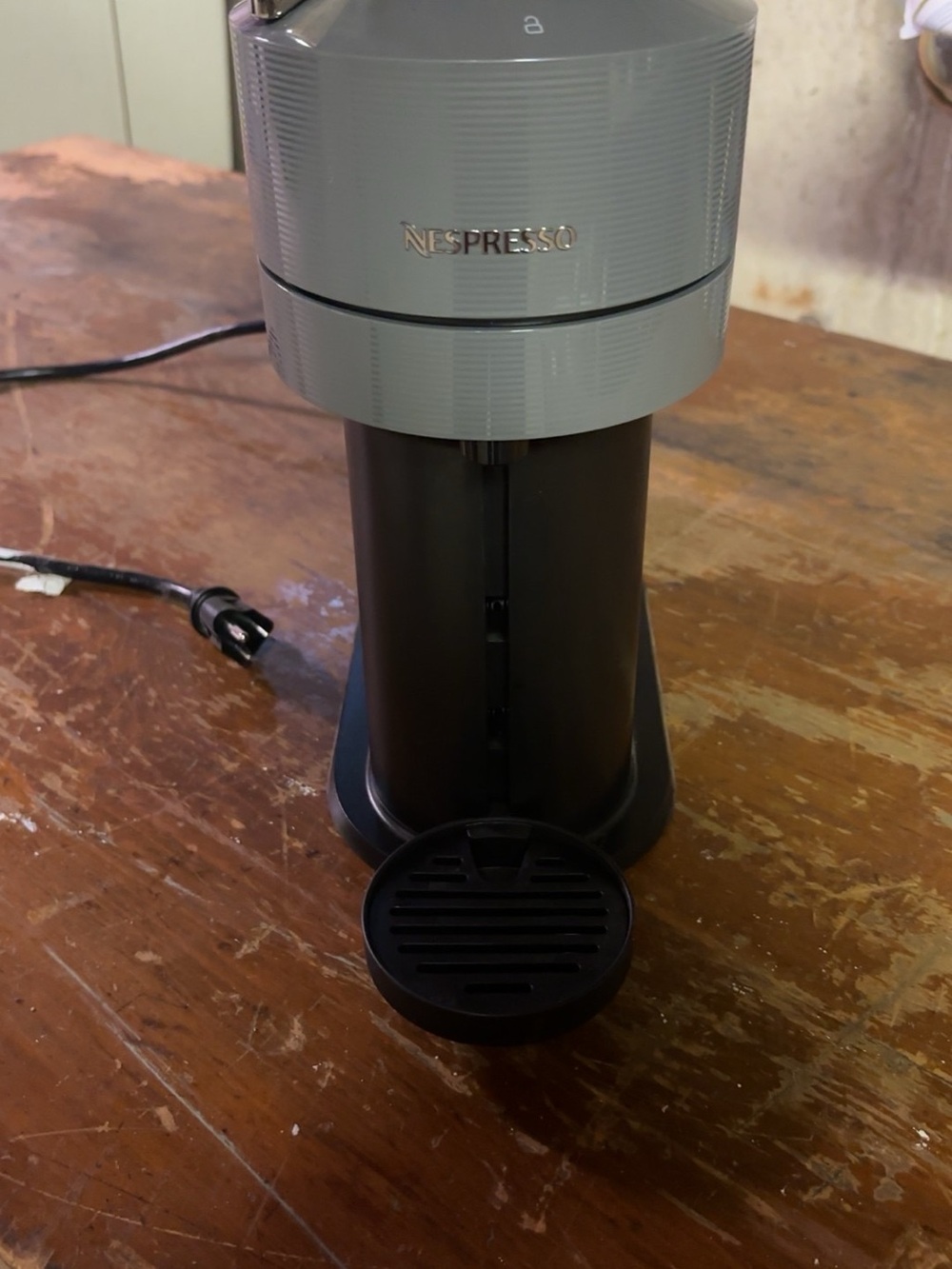 Nespresso Vertuo Mini Gray and Black Single-Serve Coffee Maker